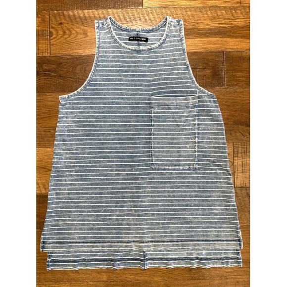 Rag & Bone 100% Cotton Blue Shirt - Picture 1 of 4